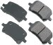 Akebono ACT1028 ProACT Ultra-Premium Ceramic Brake Pad Set (ACT1028, AKACT1028)