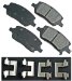 Akebono ACT1093 ProACT Ultra-Premium Ceramic Brake Pad Set (ACT1093, AKACT1093)