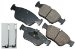 Akebono EUR710 EURO Ultra-Premium Ceramic Brake Pad Set (AKEUR710, EUR710)