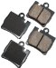 Akebono EUR848 EURO Ultra-Premium Ceramic Brake Pad Set (EUR848, AKEUR848)