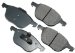Akebono ACT1044 ProACT Ultra-Premium Ceramic Brake Pad Set (ACT1044, AKACT1044)