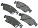 Akebono ACT1287 ProACT Ultra-Premium Ceramic Front Brake Pad Set For 2008-2010 Infiniti G35, G37 (AKACT1287, ACT1287)