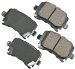 Akebono EUR1348 EURO Ultra-Premium Ceramic Brake Pad Set (EUR1348, AKEUR1348)
