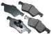 Akebono ACT1047 ProACT Ultra-Premium Ceramic Brake Pad Set (ACT1047, AKACT1047)