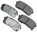 Akebono ACT1302 ProACT Ultra-Premium Ceramic Rear Brake Pad Set For 2007-2010 Hyundai Veracruz (ACT1302)