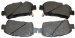 Beck Arnley  087-1621  Semi-Metallic Brake Pads (0871621, 871621, 087-1621)