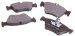 Beck Arnley  087-1551  Semi-Metallic Brake Pads (0871551, 871551, 087-1551)