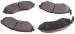 Beck Arnley  087-1633  Semi-Metallic Brake Pads (0871633, 871633, 087-1633)