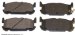 Beck Arnley Rear Semi Metallic Pads 087-1775 New (0871775, 087-1775)