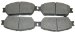 Beck Arnley  087-1679  Semi-Metallic Brake Pads (0871679, 871679, 087-1679)