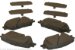 Beck Arnley  086-1657C  Ceramic Brake Pads (0861657C, 086-1657C)