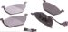 Beck Arnley  086-1624C  Ceramic Brake Pads (0861624C, 086-1624C)