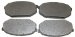Beck Arnley  087-1220  Semi-Metallic Brake Pads (871220, 087-1220, 0871220)