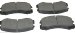 Beck Arnley  087-1690  Semi-Metallic Brake Pads (087-1690, 871690, 0871690)