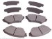 Beck Arnley  087-1660  Semi-Metallic Brake Pads (0871660, 871660, 087-1660)