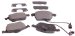 Beck Arnley  087-1608  Semi-Metallic Brake Pads (0871608, 871608, 087-1608)