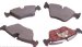 Beck Arnley  087-1669  Semi-Metallic Brake Pads (0871669, 871669, 087-1669)