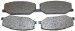 Beck Arnley  087-1521  Semi-Metallic Brake Pads (871521, 0871521, 087-1521)