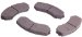 Beck Arnley  087-1654  Semi-Metallic Brake Pads (0871654, 871654, 087-1654)
