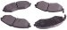 Beck Arnley  087-1634  Semi-Metallic Brake Pads (871634, 0871634, BEC0871634, 087-1634)