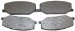 Beck Arnley  087-1519  Semi-Metallic Brake Pads (0871519, 871519, 087-1519)