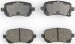 Bendix D1326 CQ Ceramic Rear Brake Pad Set (BFD1326, D1326)