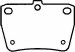 Bendix D1051 CQ Ceramic Front Brake Pad Set (BFD1051, D1051)