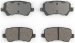 Bendix D1307 CQ Ceramic Rear Brake Pad Set (BFD1307, D1307)