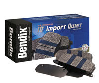Bendix MKD1186IQ Import Quiet Front Brake Pad Set (MKD1186IQ, BFMKD1186IQ)