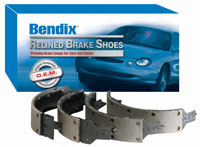 Bendix R284 - Front Relined Brake Shoe Set (R284, BFR284)