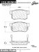 Centric Parts 105.05360 Ceramic Brake Pad (1050536, CE10505360, 10505360)