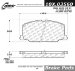 Centric Parts 105.03560 Ceramic Brake Pad (CE10503560, 1050356, 10503560)