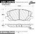 Centric Parts 105.10050 105 Series Posi Quiet Semi Metallic Brake Pad (10510050, 1051005, CE10510050)