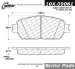 Centric Parts 105.09061 105 Series Posi Quiet Semi Metallic Brake Pad (10509061, CE10509061)