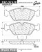 Centric Parts 104.02530 104 Series Semi Metallic Standard Brake Pad (10402530, 1040253, CE10402530)