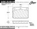 Centric Parts 104.01010 104 Series Semi Metallic Standard Brake Pad (1040101, CE10401010, 10401010)