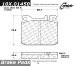Centric Parts 104.01450 104 Series Semi Metallic Standard Brake Pad (1040145, CE10401450, 10401450)