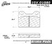 Centric Parts 100.01080 100 Series Brake Pad (10001080, 1000108, CE10001080)