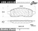 Centric Parts 104.10110 104 Series Semi Metallic Standard Brake Pad (1041011, CE10410110, 10410110)