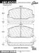 Centric Parts 100.05270 Original Equipment Formula Brake Pad (1000527, 10005270, CE10005270)