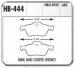 HAWK Performance HB445Z.610 Performance Ceramic Brake Pads (HB444Z685, HFHB444Z685, HFHB445Z610, H27HB445Z610, HB445Z610)