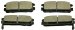 Monroe Ceramics Disc Brake Pad Set CX580 (TSCX580, CX580)