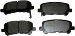 Monroe Ceramics Disc Brake Pad Set CX1281 (TSCX1281, CX1281)