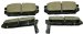Monroe Ceramics Disc Brake Pad Set CX532 (CX532, TSCX532)
