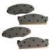 Omix-Ada 16728.01 Disc Brake Pad Set Front For 1976-78 Jeep CJ5 and CJ7 With 6 Bolt Caliper Plate (1672801, O321672801)
