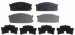 Raybestos SGD274M Service Grade Disc Brake Pad Set (SG-D274M, SGD274M, R53SGD274M)