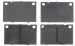 Raybestos SGD43AM Service Grade Disc Brake Pad Set (SG-D43AM, SGD43AM, R53SGD43AM)