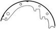 Omix-Ada 16726.06 Brake Shoe Set for 1990-98 Jeep Wrangler YJ With 9 in. Brake and Dana 35 Rear Axle (1672606, O321672606)