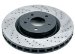 Rotora Cross Drilled Slotted Rotor Rear Left 1990-1992 Volkswagen Passat Exc Syncro (R330221C)