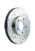 SSBC 33476AA3R Drilled Slotted Plated Front Passenger Side Rotor for 2000 Echo All (33476AA3R)